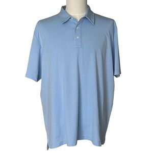 L.L. Bean Pima Cotton Blend Polo Shirt - XL Regular - Light Blue